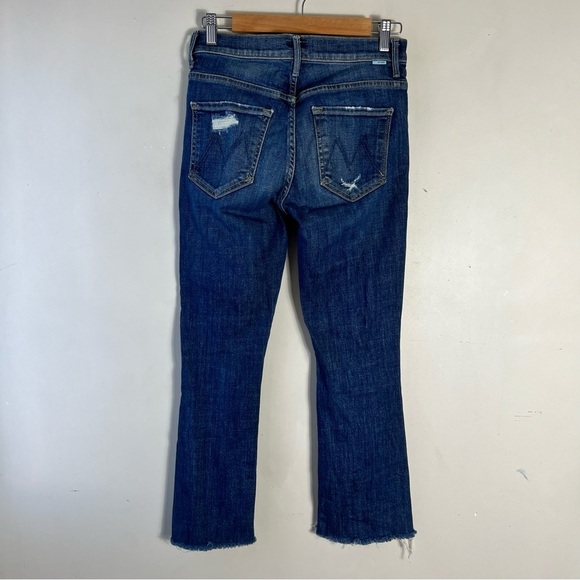 MOTHER The Insider Crop Step Fray in Wicked Wildflower Size 27 Medium Wash - Picture 6 of 15